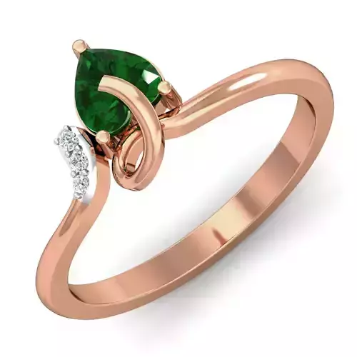 Women ring earrings pendant 3dm stl render detail