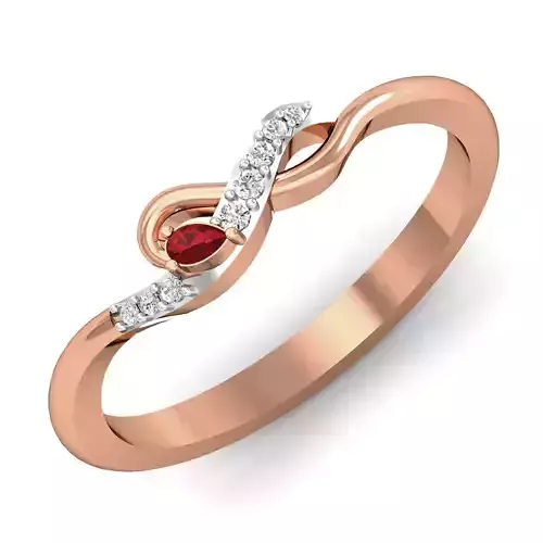 Women ring earrings pendant 3dm stl render detail