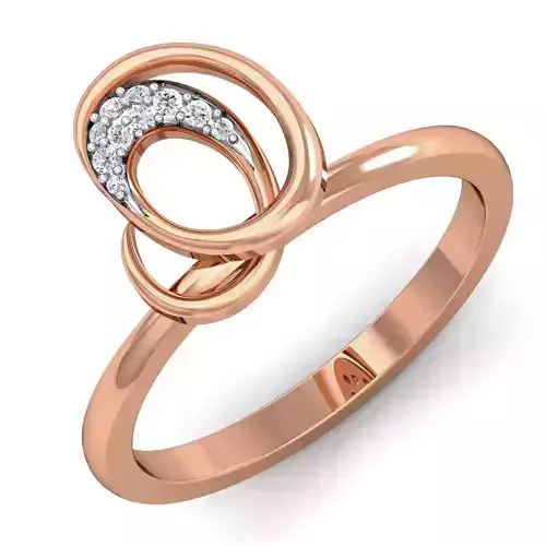 Women ring earrings pendant 3dm stl render detail