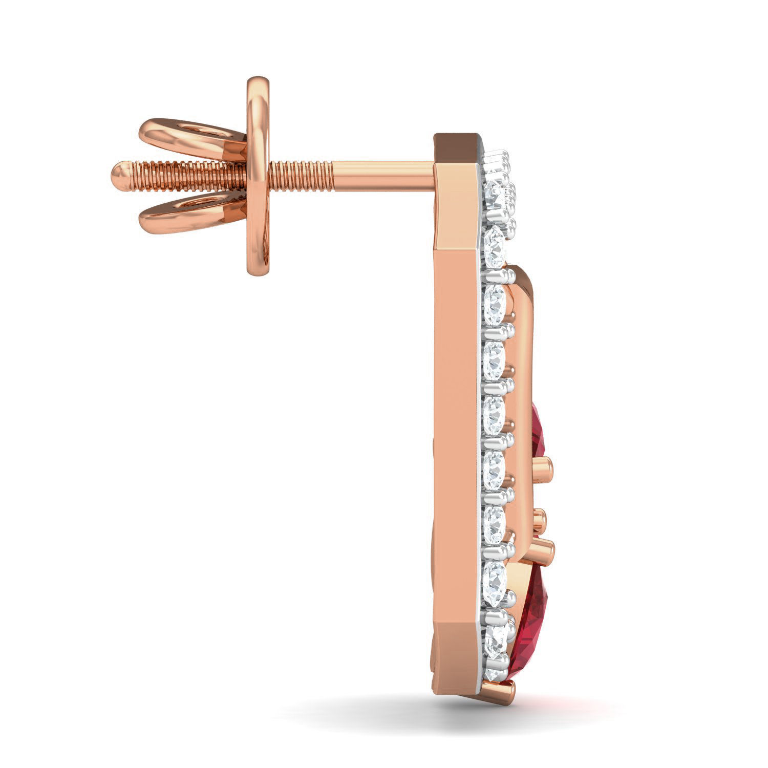 Women ring earrings pendant 3dm stl render detail 3D print model_7