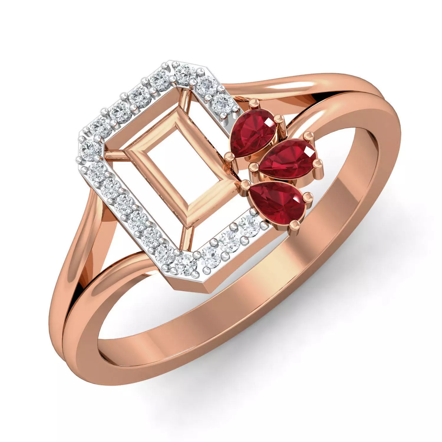 Women ring earrings pendant 3dm stl render detail 3D print model_0