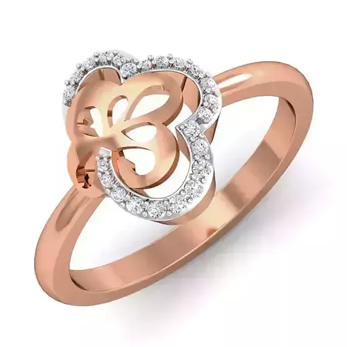 Women ring earrings pendant 3dm stl render detail