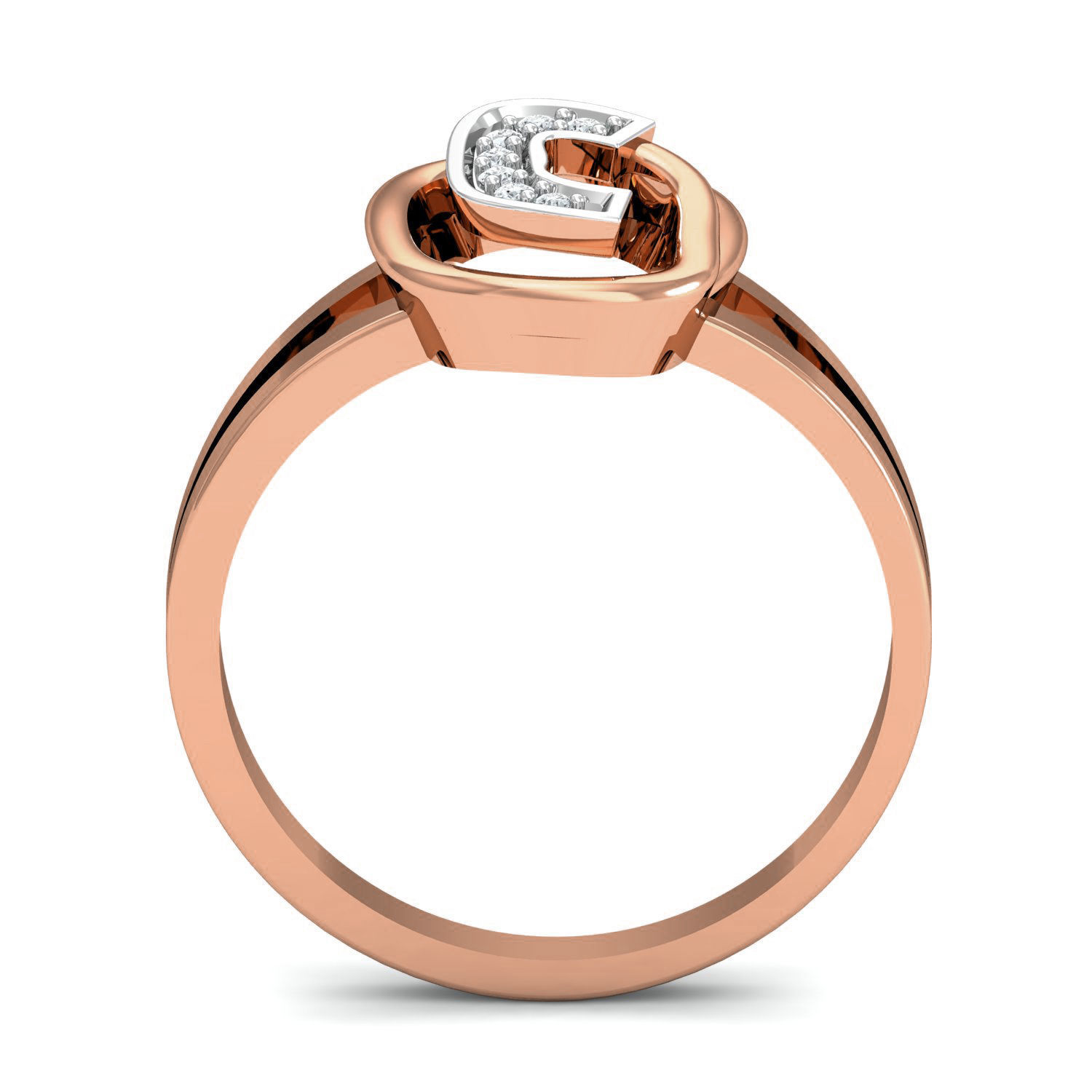 Champion C ring earrings pendant 3dm stl render 3D print model_10