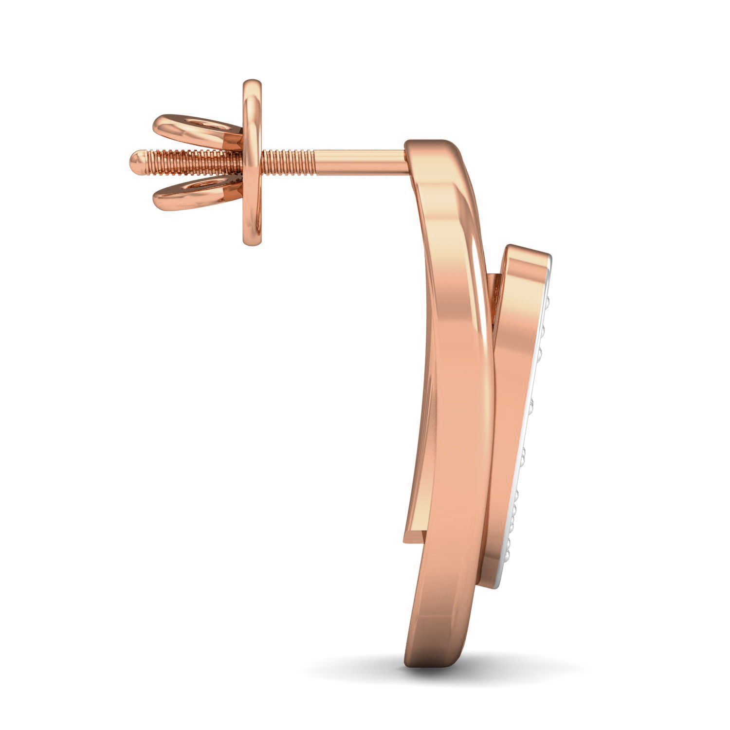 Champion C ring earrings pendant 3dm stl render 3D print model_7