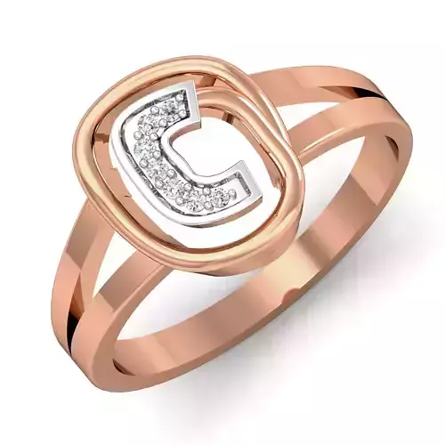Champion C ring earrings pendant 3dm stl render 3D print model