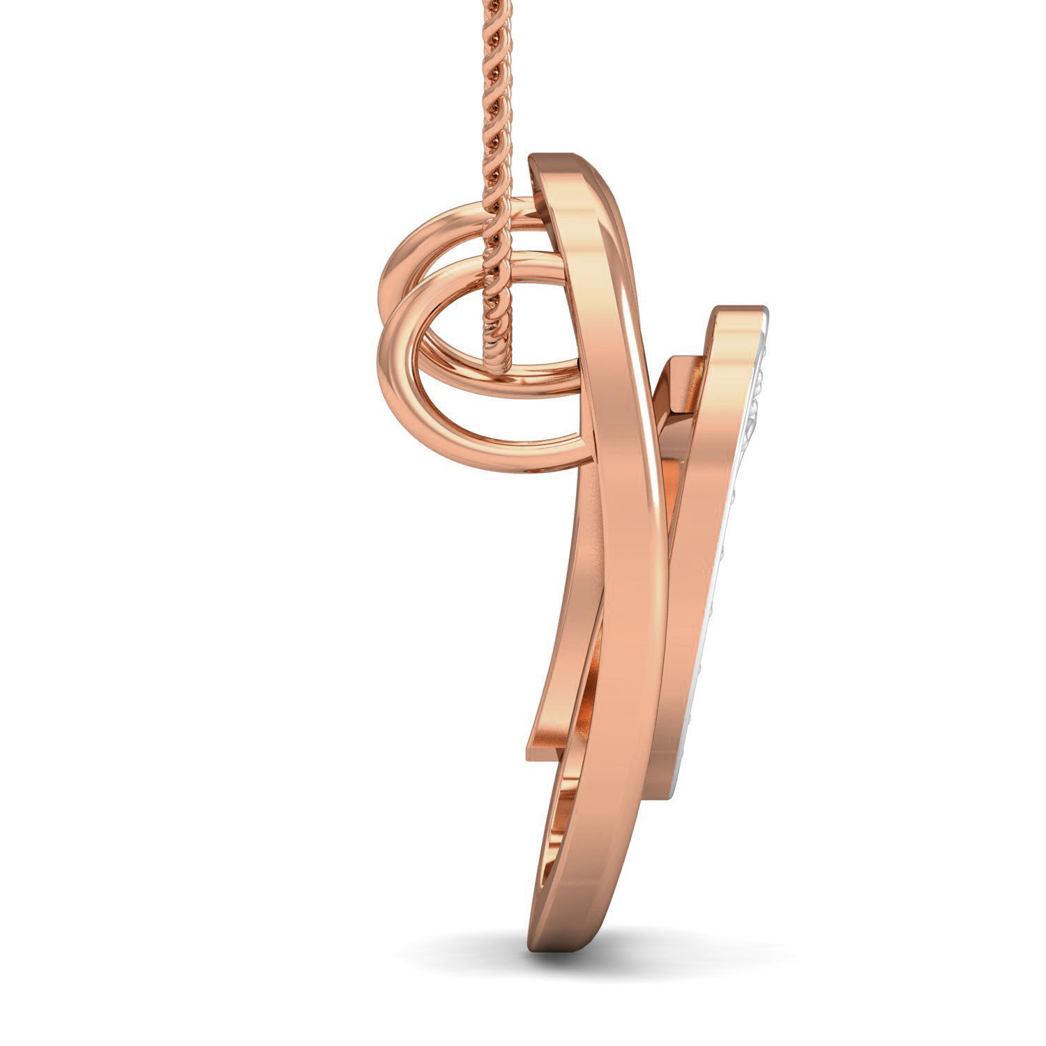 Champion C ring earrings pendant 3dm stl render 3D print model_3