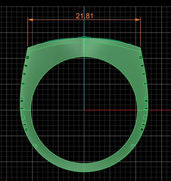 Ring Lion and Sword 3D print model_10