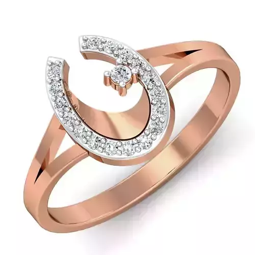 Women ring earrings pendant 3dm stl render detail