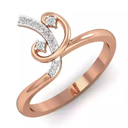 Women ring earrings pendant 3dm stl render detail