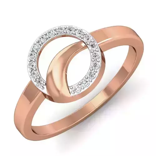 Women ring earrings pendant 3dm stl render detail