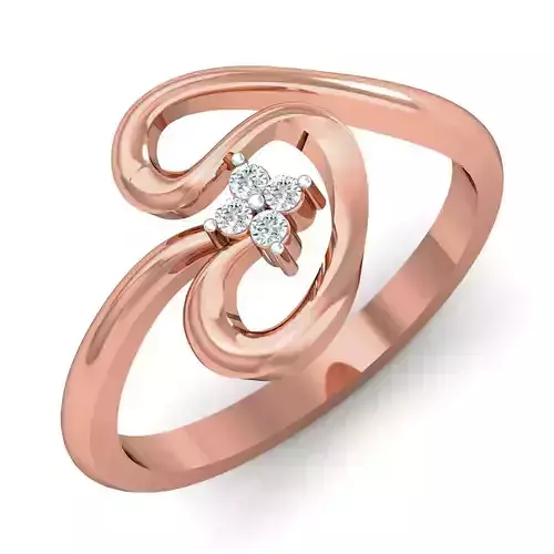 Women ring earrings pendant 3dm stl render detail