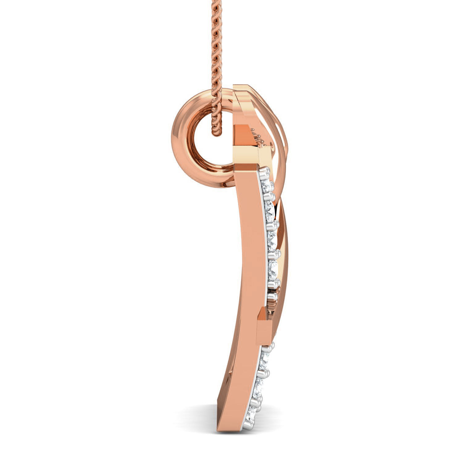 Women bow tie ring earrings pendant 3dm stl render detail 3D print model_3