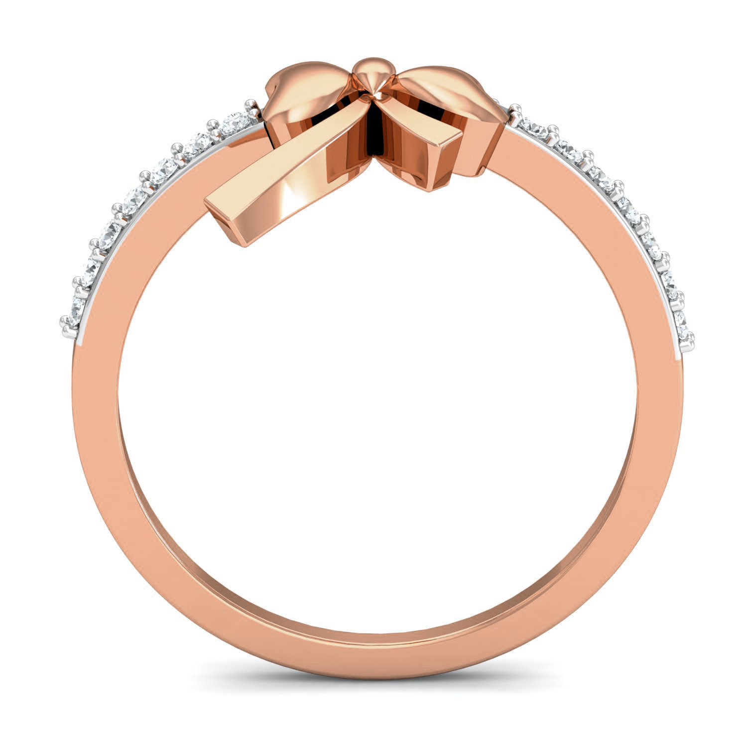 Women bow tie ring earrings pendant 3dm stl render detail 3D print model_10