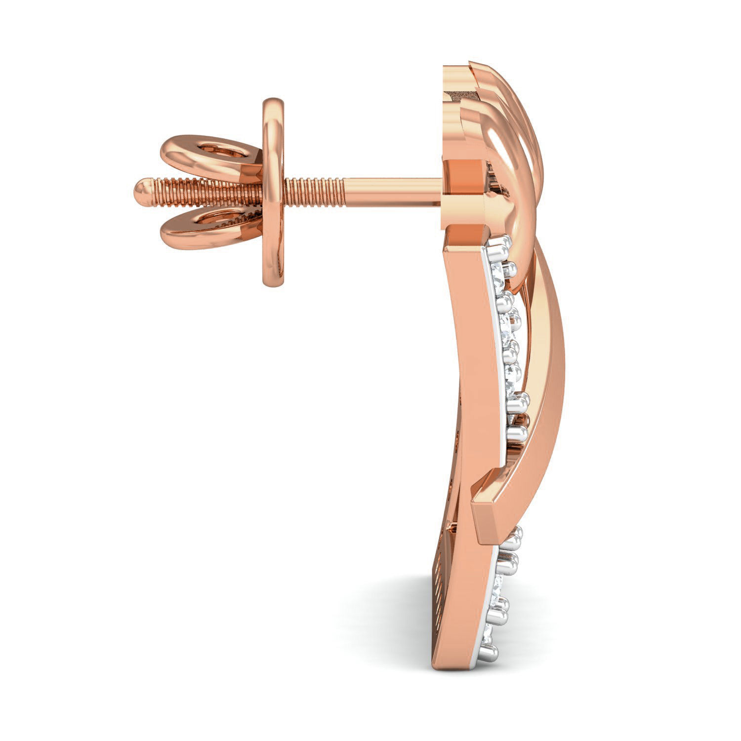 Women bow tie ring earrings pendant 3dm stl render detail 3D print model_7