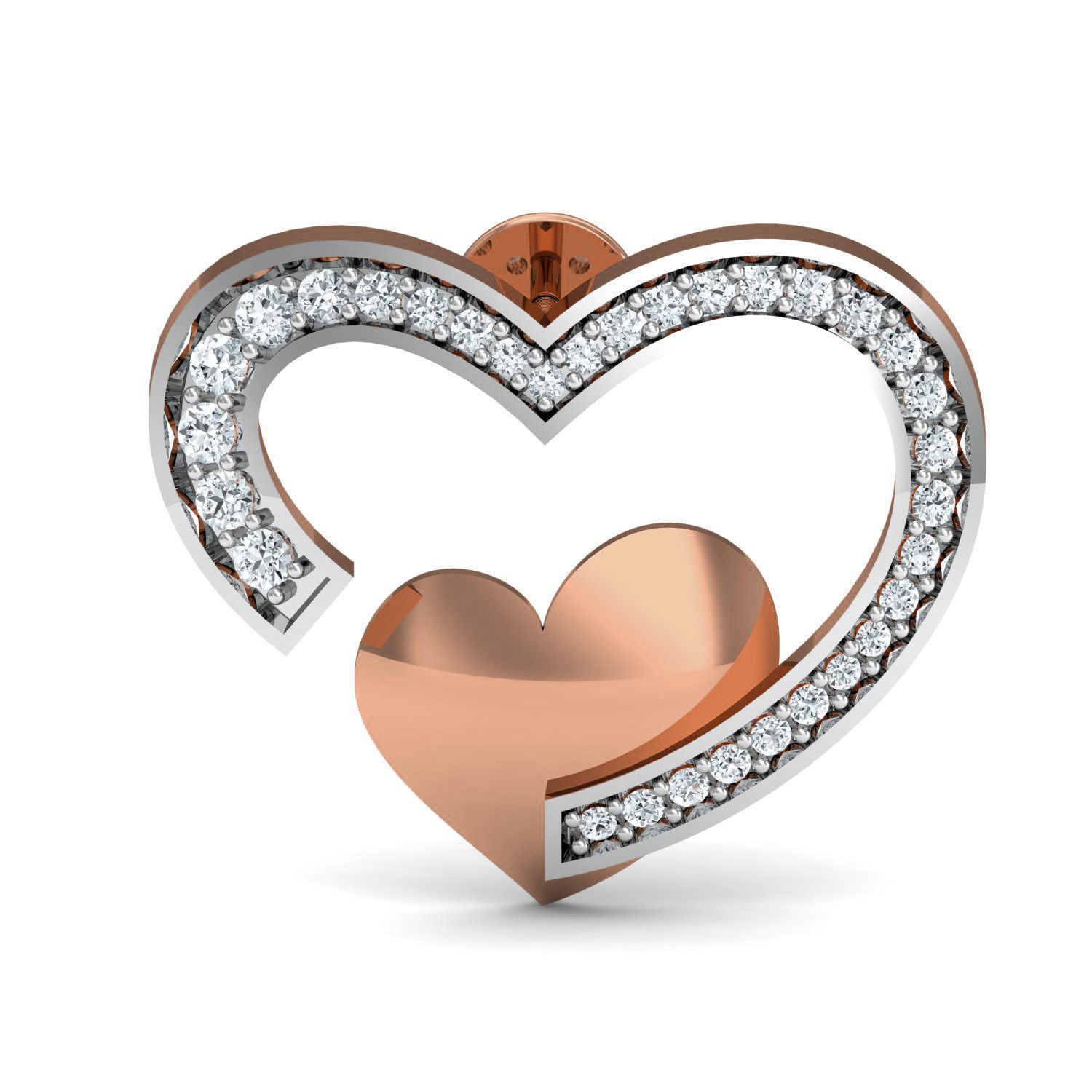 Women ring earrings pendant 3dm stl render detail 3D print model_6