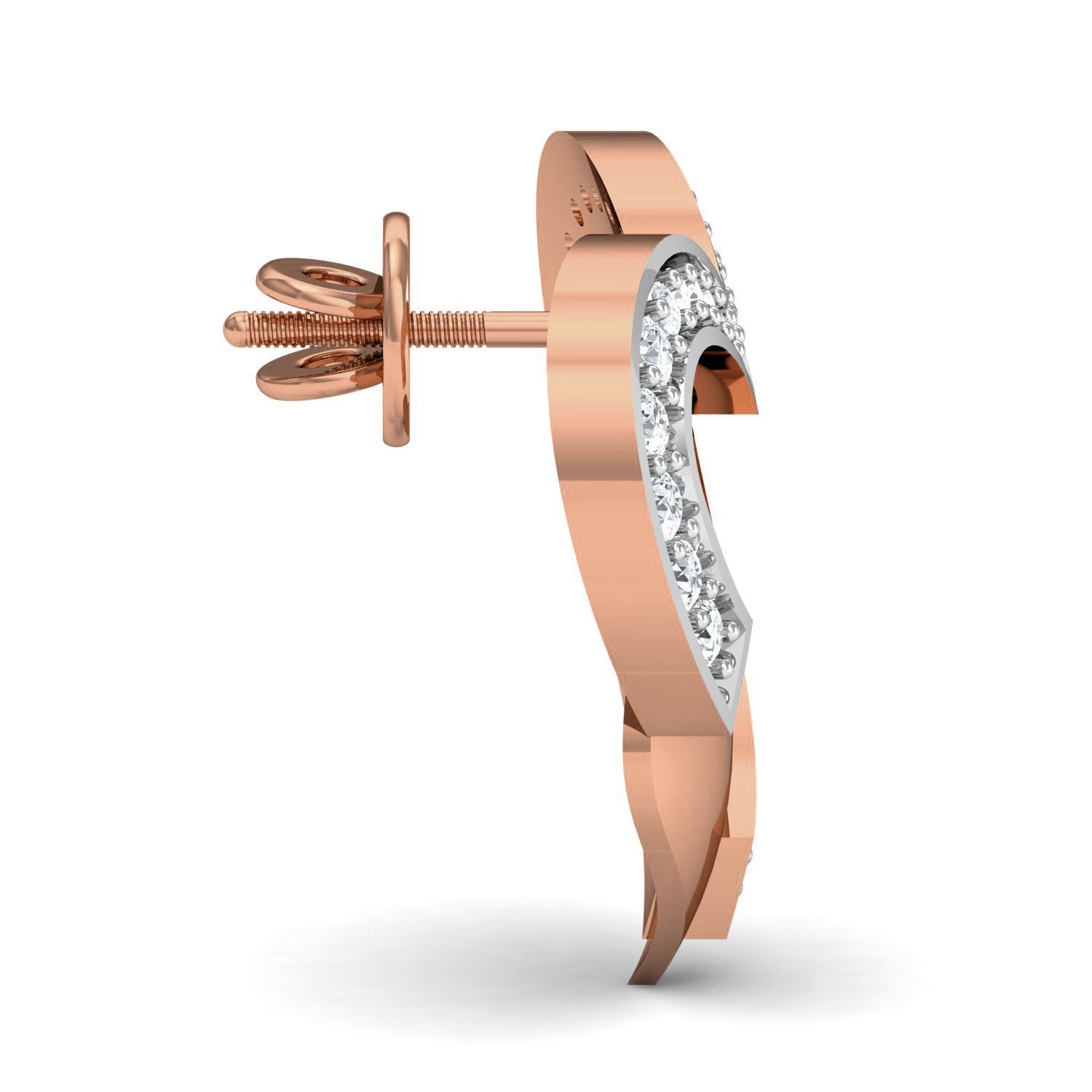 Women ring earrings pendant 3dm stl render detail 3D print model_7