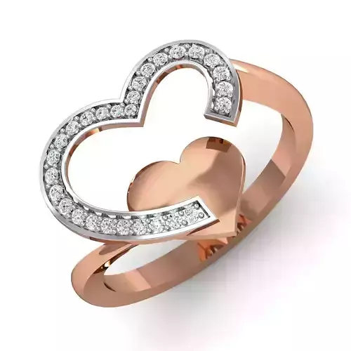 Women ring earrings pendant 3dm stl render detail 3D print model