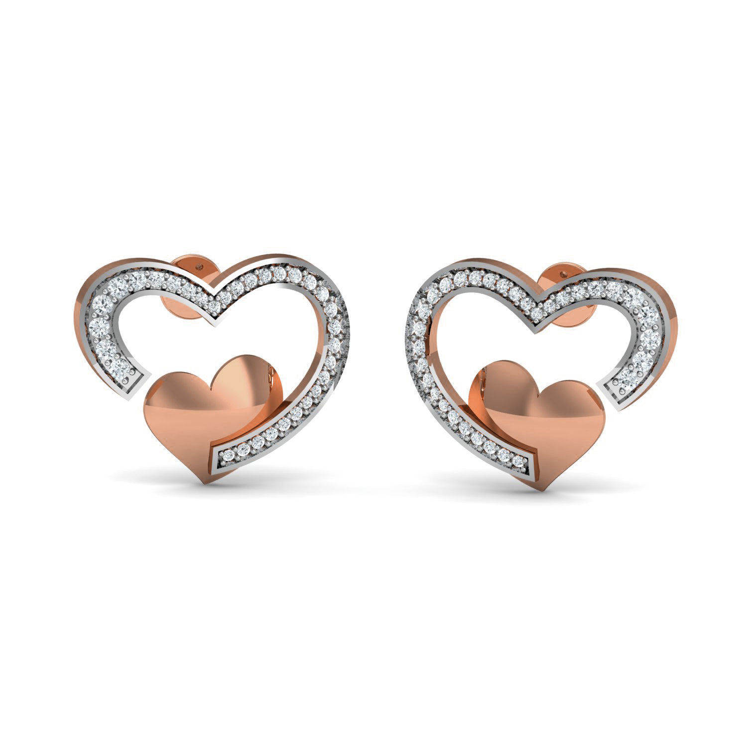 Women ring earrings pendant 3dm stl render detail 3D print model_1