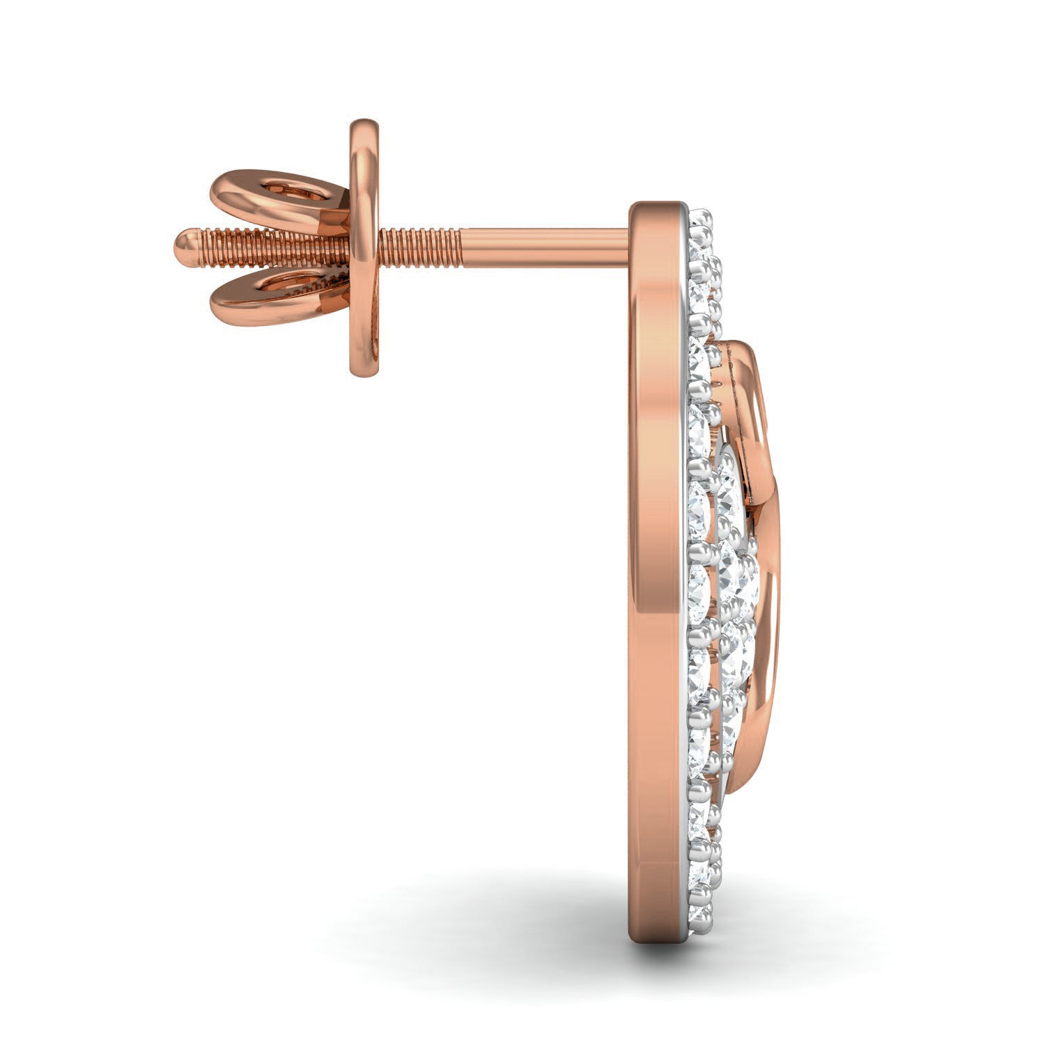 Women ring earrings pendant 3dm stl render detail 3D print model_7