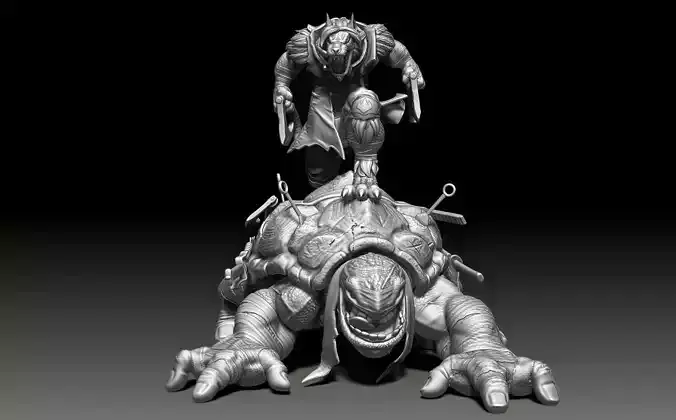 Rhazar and Tokka Foot Clan TMNT 3D print model