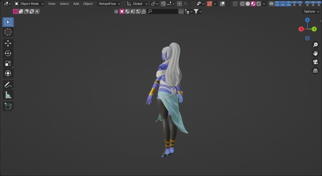 Fantasy Elf 3D model_3