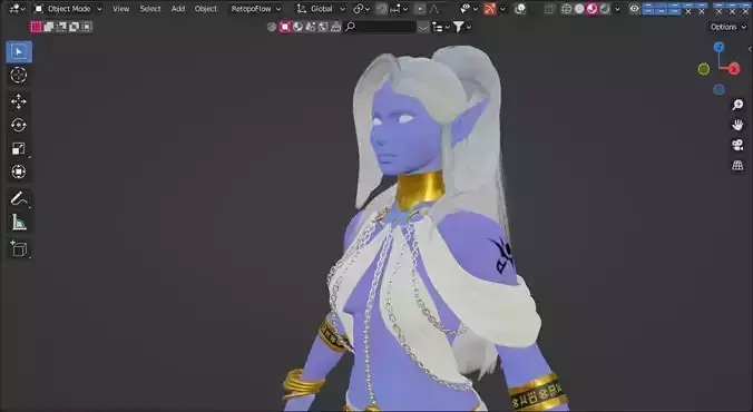 Fantasy Elf 3D model Fantasy Elf 3D model