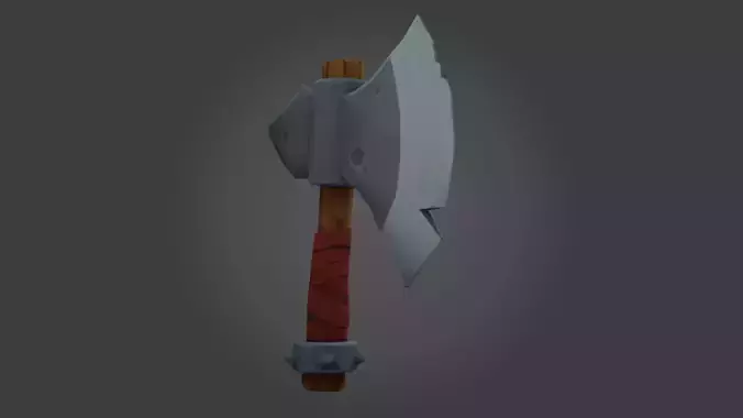 Stylized Axe Game Asset