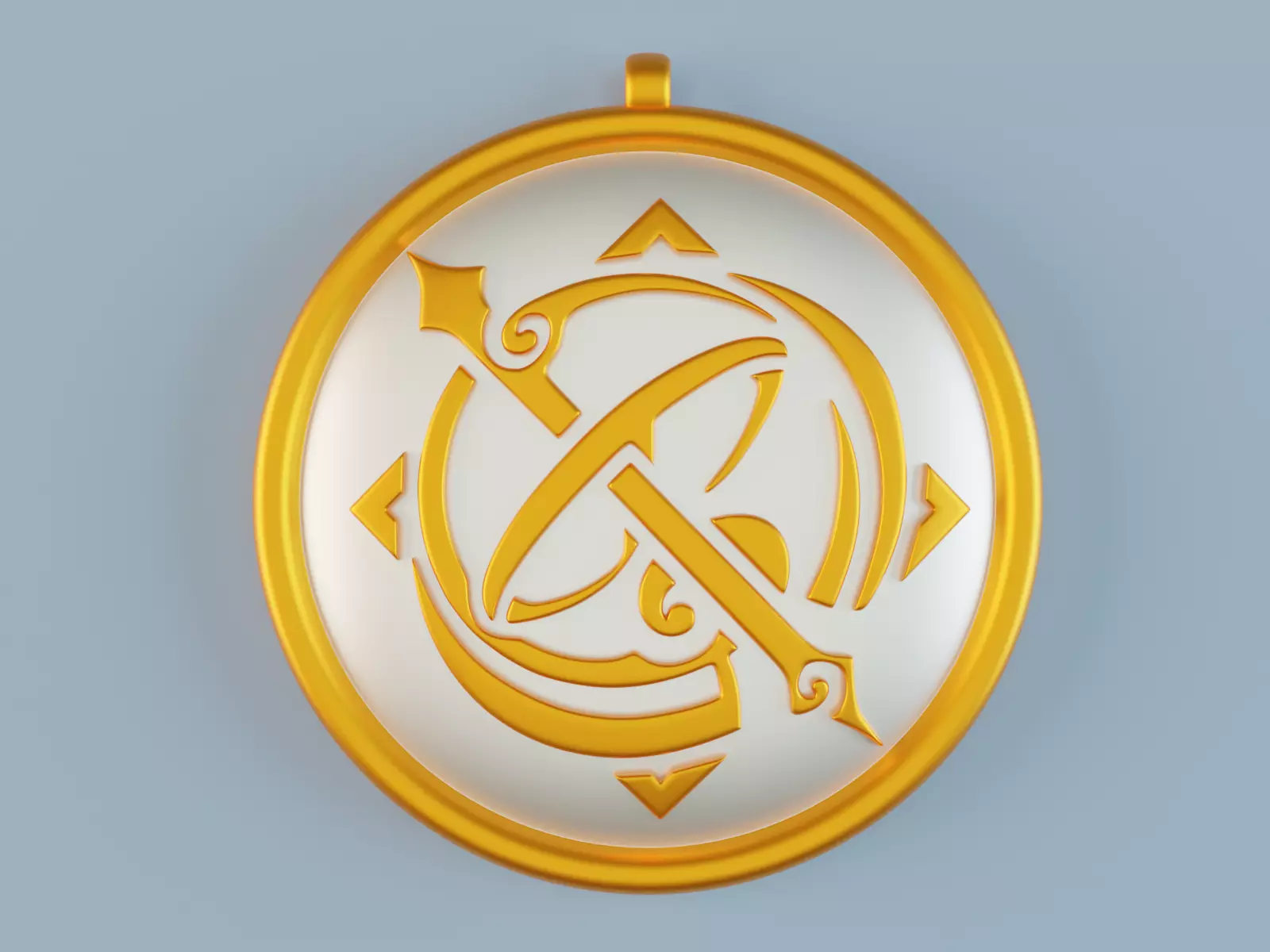 Genshin Impact Ningguang Emblem pendant 3D print model