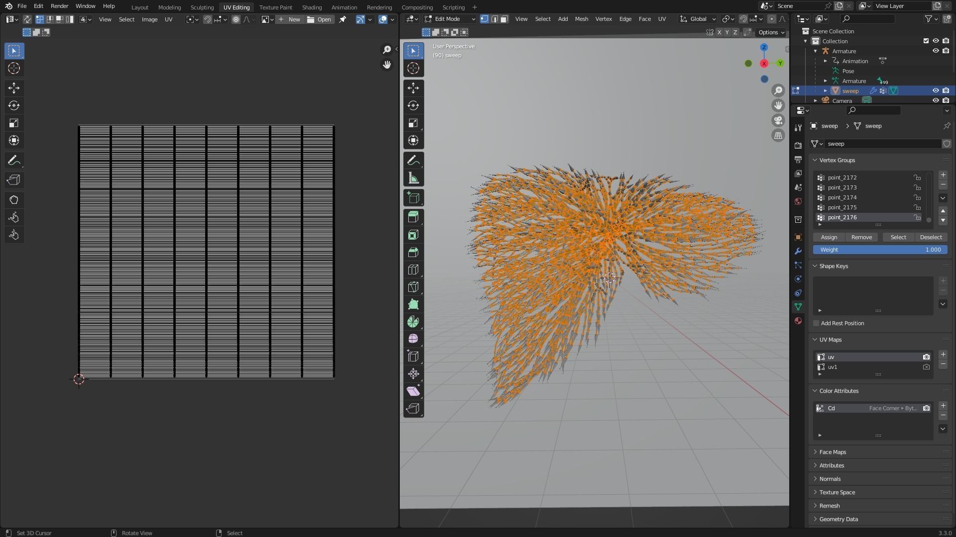 Human liver made out of lines Unrolling growing animation 3D model_9