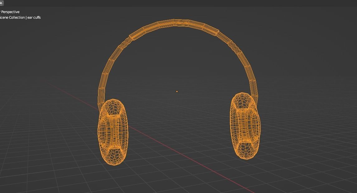 Headphones 3D model - Low-poly 3D model_5