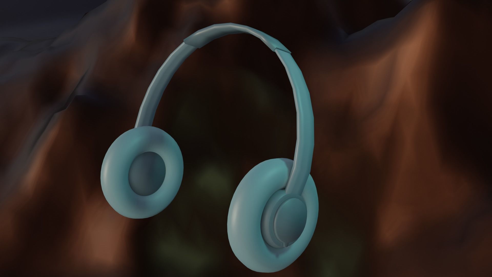 Headphones 3D model - Low-poly 3D model_8