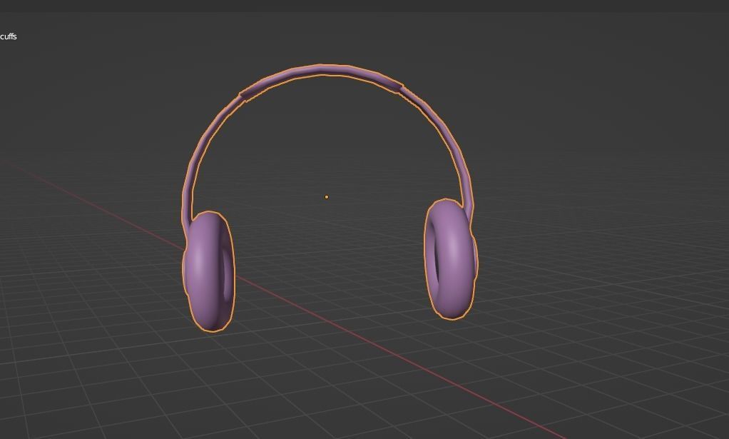Headphones 3D model - Low-poly 3D model_11