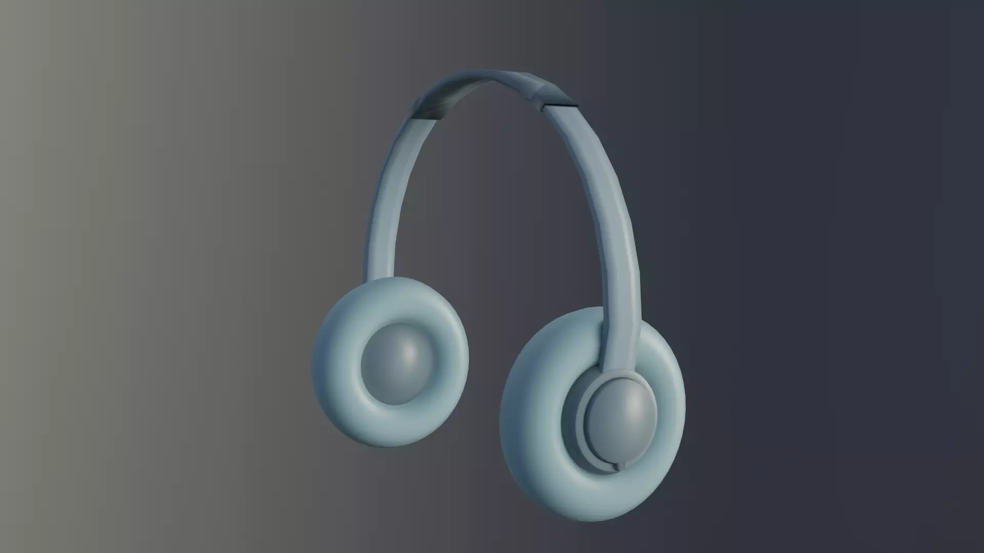 Headphones 3D model - Low-poly 3D model_0