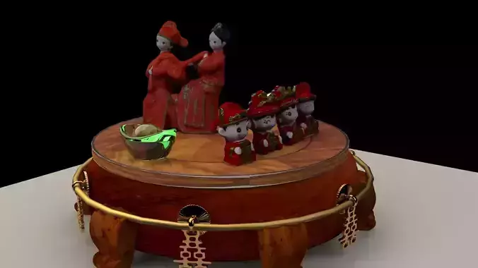 Chinese wedding dolls