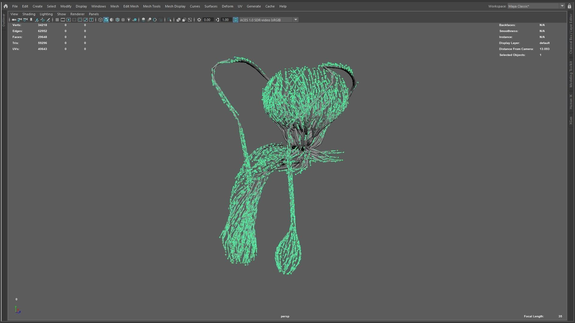 Human Tescticles made out of lines Unrolling growing animation 3D model_11