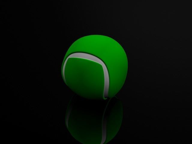ball-- tennis ball 3D model_1