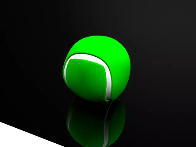 ball-- tennis ball 3D model_0