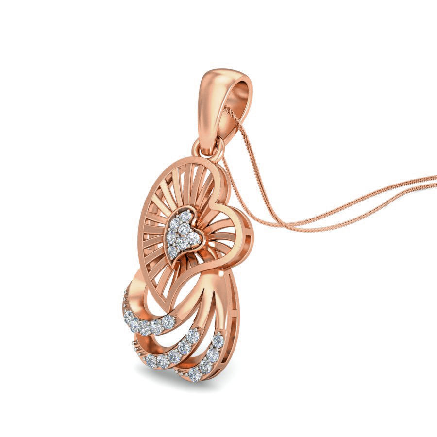 Women ring earrings pendant 3dm stl render detail 3D print model_8