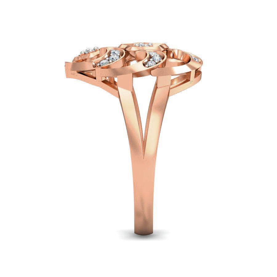 Women flower bookey ring earrings pendant 3dm stl render detail 3D print model_12