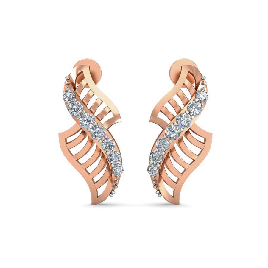 Women Mesh ring earrings pendant 3dm stl render detail 3D print model_2