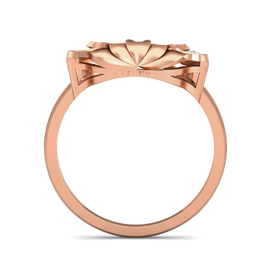 Women flower ring earrings pendant 3dm stl render detail 3D print model_11