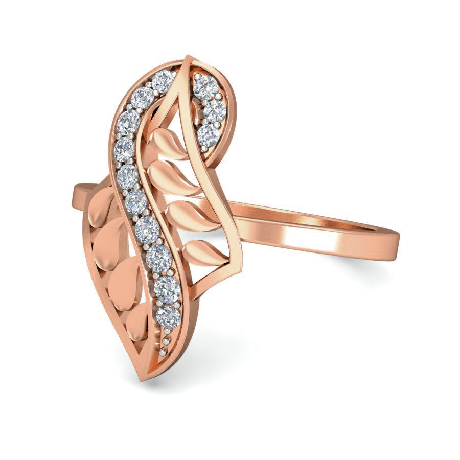 Women ring earrings pendant 3dm stl render detail 3D print model_14