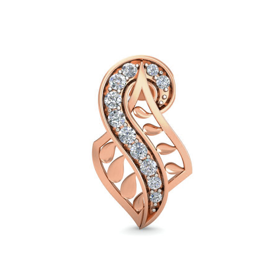 Women ring earrings pendant 3dm stl render detail 3D print model_3