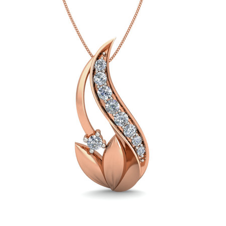 Women flower ring earrings pendant 3dm stl render detail 3D print model_2