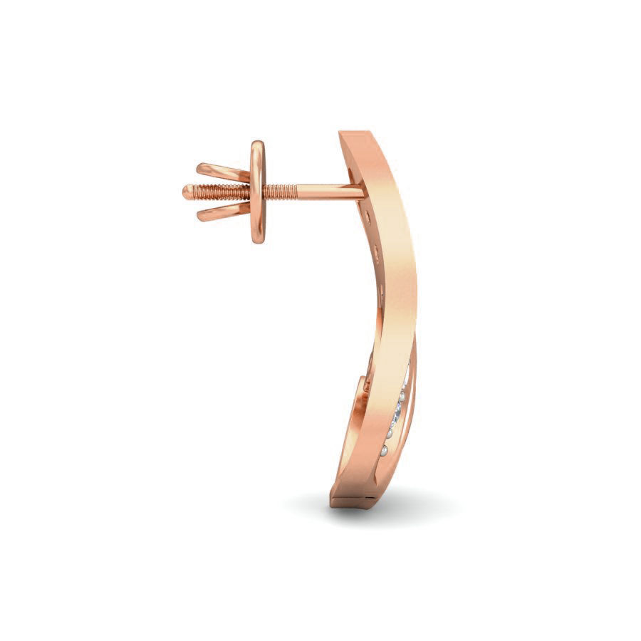 Women flower ring earrings pendant 3dm stl render detail 3D print model_4