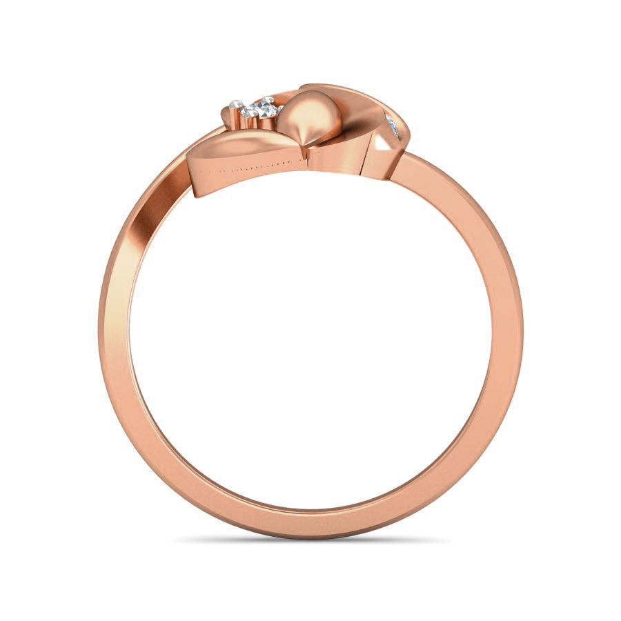 Women flower ring earrings pendant 3dm stl render detail 3D print model_12