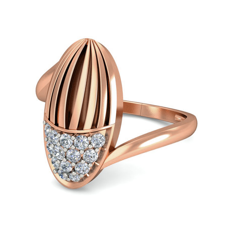 Women ring earrings pendant 3dm stl render detail 3D print model_14