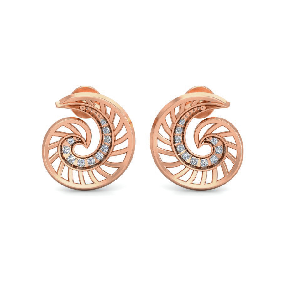 Women galaxy ring earrings pendant 3dm stl render detail 3D print model_1