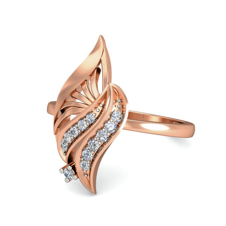 Women ring earrings pendant 3dm stl render detail 3D print model_14