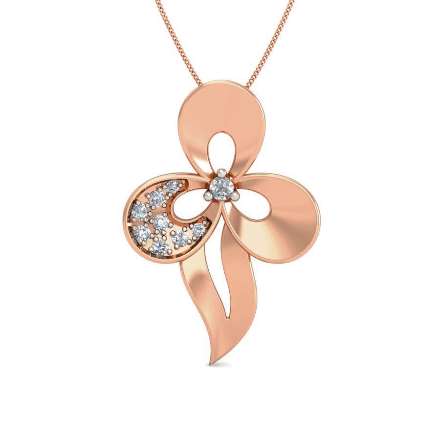 Women Flower ring earrings pendant 3dm stl render detail 3D print model_2